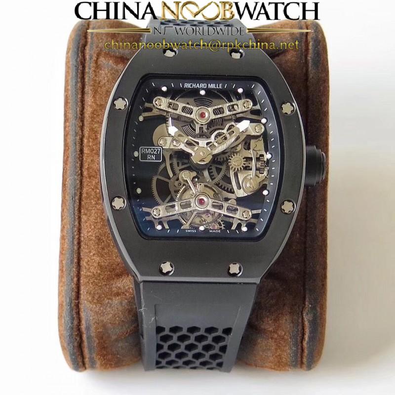 Replica Richard Mille RM27 Tourbillon Rafael Nadal Limited Edition EUR Ceramic Skeleton Dial Swiss Tourbillon