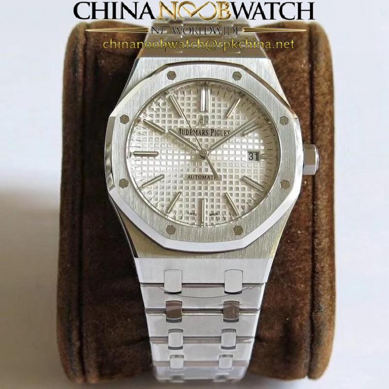 Replica Audemars Piguet Royal Oak 15400 JF V5 Stainless Steel Silver Dial Swiss 3120