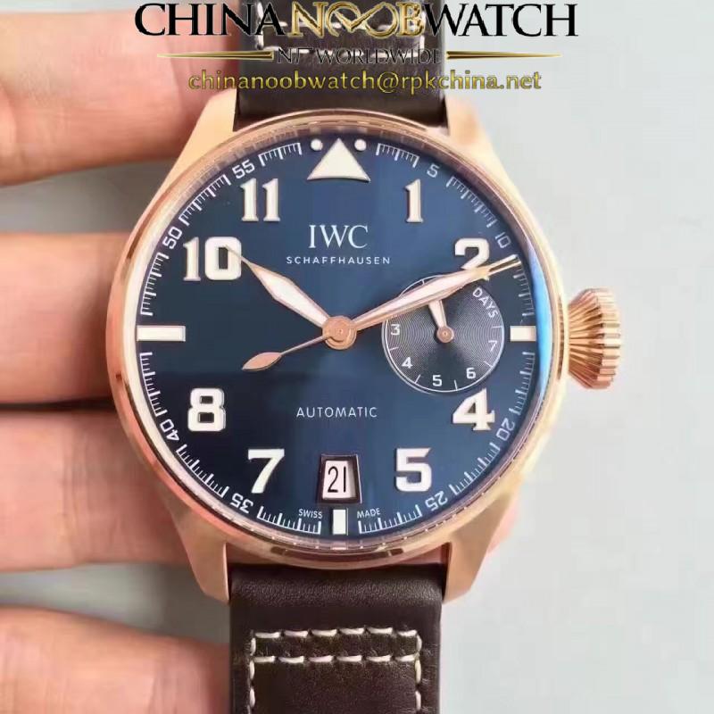 Replica Iwc Big Pilot  Le Petit Prince IW500909 ZF Rose Gold Blue Dial Swiss 51111