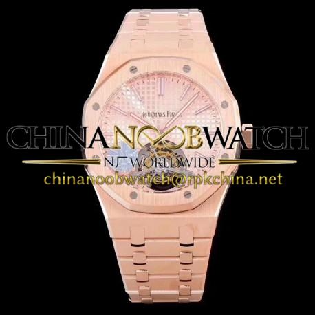 Replica Audemars Piguet Royal Oak Tourbillon Extra Thin 26522 JF Rose Gold Rose Gold Dial Swiss Tourbillon