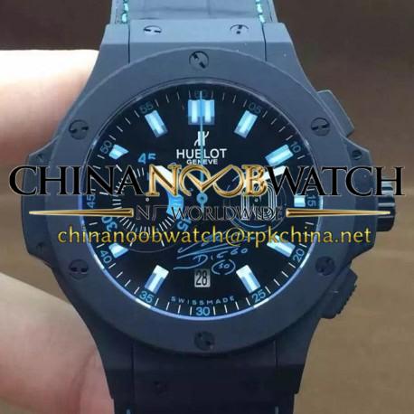 Replica Hublot Big Bang Maradona Black Ceramic Black Dial Swiss HUB4100