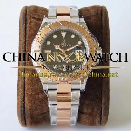 Replica Rolex Yacht-Master 40 116621 VR Stainless Steel & Rose Gold Black Dial Swiss 2836-2