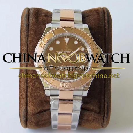 Replica Rolex Yacht-Master 40 116621 VR Stainless Steel & Rose Gold Chocolate Dial Swiss 2836-2