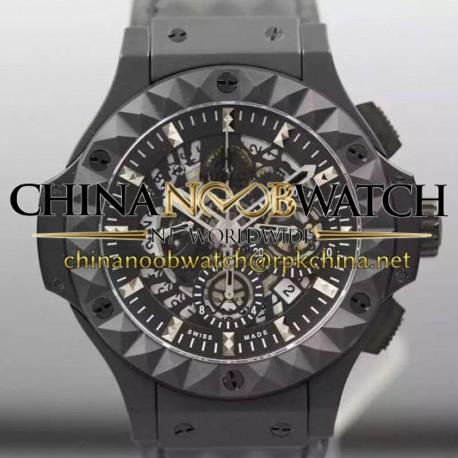 Replica Hublot Big Bang Depeche Mode Black Ceramic Skeleton Dial Swiss HUB4100