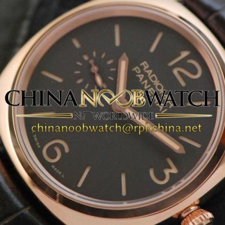 Replica Panerai Radiomir PAM 439 Rose Gold Black Dial Swiss P999