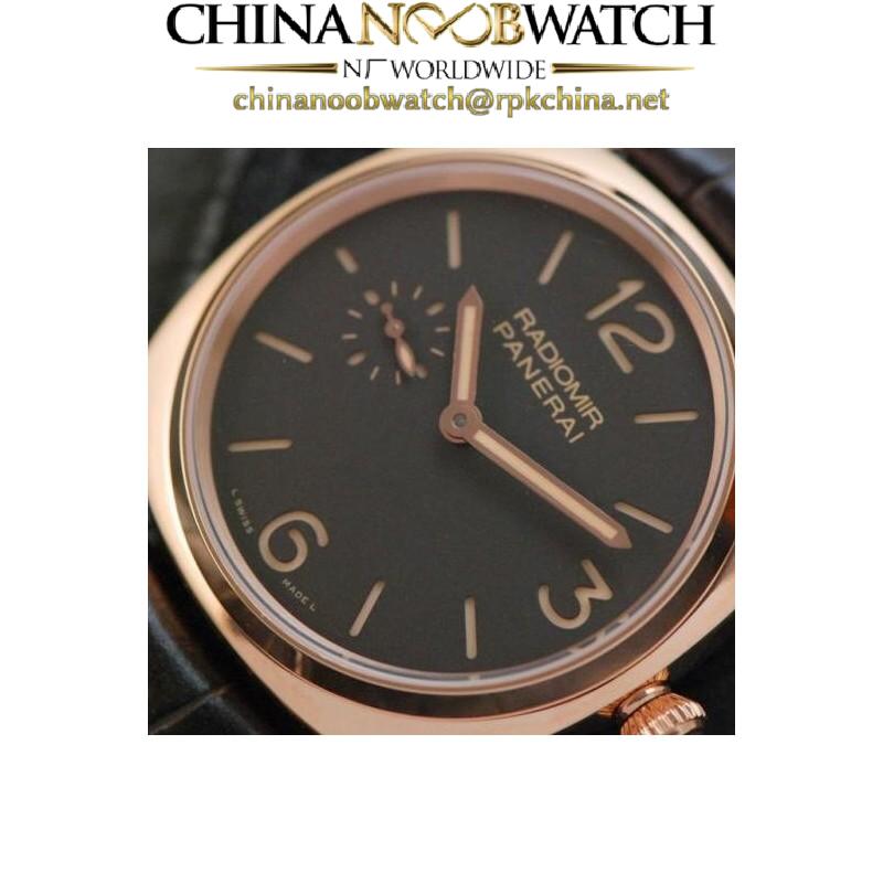 Replica Panerai Radiomir PAM 439 Rose Gold Black Dial Swiss P999