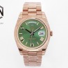 Day-Date 40mm EWF Rose Gold Green Dial Roman Markers Swiss 2836