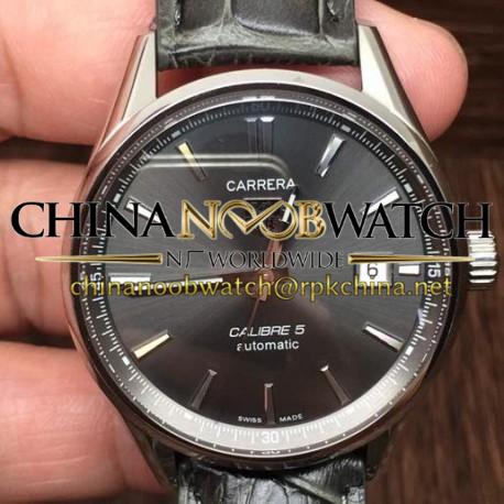 Replica Tag Heuer Carrera Calibre 5 Stainless Steel Anthracite Dial Swiss Calibre 5