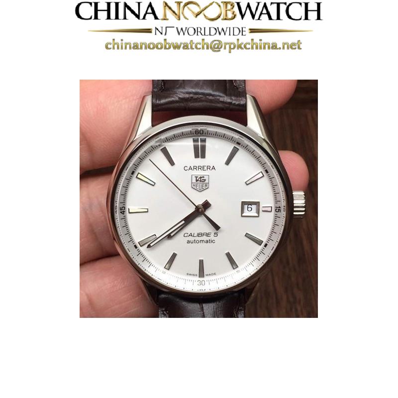 Replica Tag Heuer Carrera Calibre 5 Stainless Steel White Dial Swiss Calibre 5