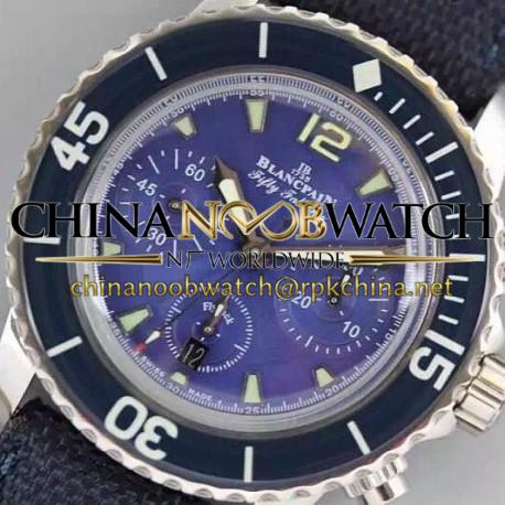 Replica Blancpain Fifty Fathoms Flyback Stainless Steel Blue Dial Swiss 7750