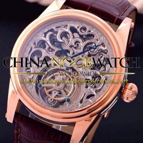 Replica Blancpain Tourbillon Rose Gold Skeleton Dial Swiss Tourbillon