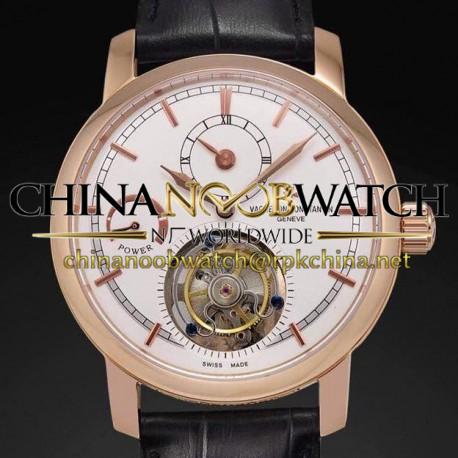 Replica Vacheron Constantin Patrimony Tourbillon Rose Gold White Dial Swiss Tourbillon