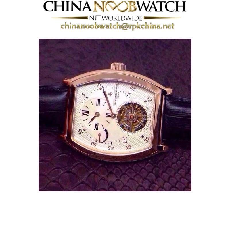 Replica Vacheron Constantin Malte Tourbillon Regulator Rose Gold White Dial Swiss Tourbillon