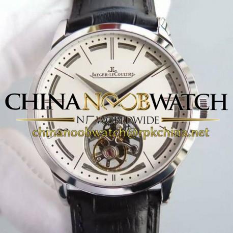 Replica Jaeger-LeCoultre Master Ultra Thin Tourbillon Stainless Steel White Dial Swiss Tourbillon