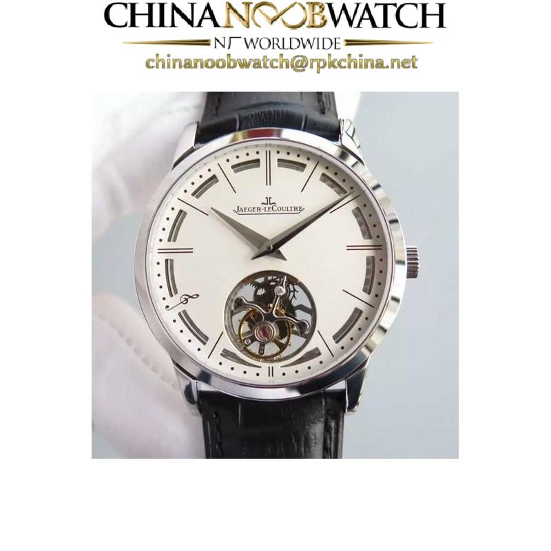 Replica Jaeger-LeCoultre Master Ultra Thin Tourbillon Stainless Steel White Dial Swiss Tourbillon