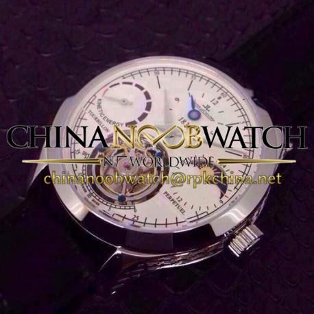 Replica Jaeger-LeCoultre Master Grande Tradition Tourbillon Stainless Steel White Dial Swiss Tourbillon