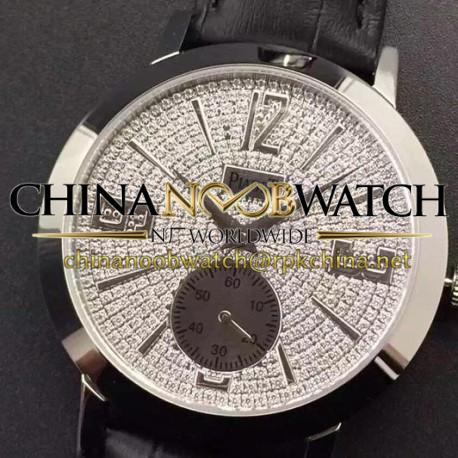 Replica Piaget Dancer Stainless Steel Diamonds Dial Swiss 2824