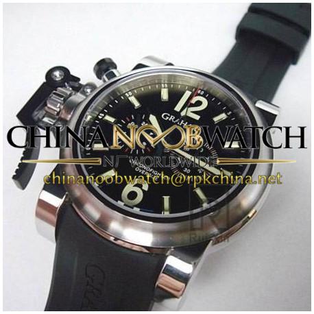 Replica Graham Chronofighter Oversize Stainless Steel Black Dial Swiss 7750