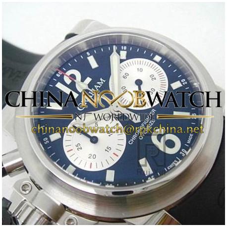 Replica Graham Chronofighter Oversize Stainless Steel Black & White Dial Swiss 7750