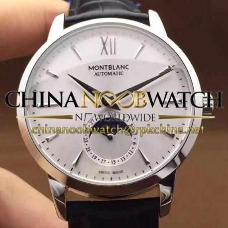 Replica Montblanc Meisterstuck Heritage Moonphase Stainless Steel Stainless Steel Markers White Dial Swiss 2914