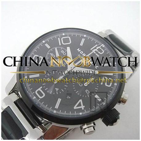 Replica Montblanc Timewalker Chronograph Stainless Steel Black Dial Swiss 7750