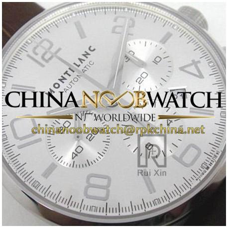 Replica Montblanc Timewalker Chronograph Stainless Steel Stainless Steel Markers White Dial Swiss 7750