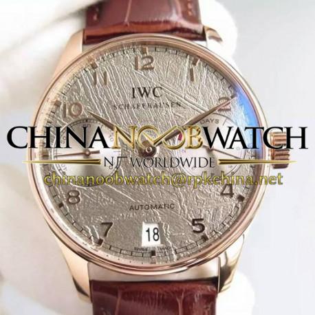 Replica IWC Portuguese IW5001 Rose Gold Gray Dial Swiss 52010