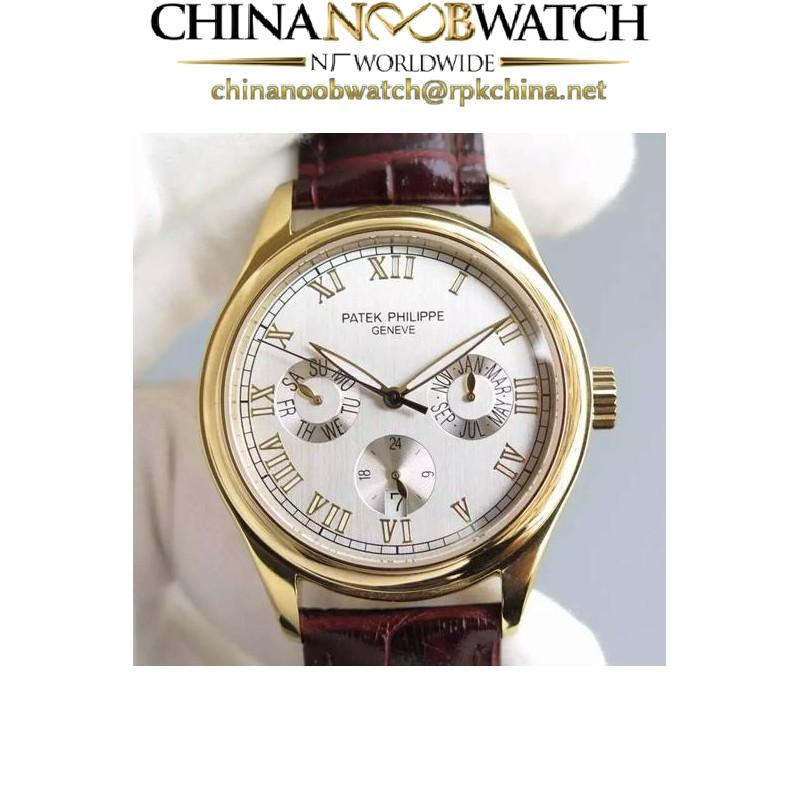 Replica Patek Philippe Annual Calendar 5035J Yellow Gold White Dial Swiss PP 315SQA