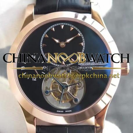 Replica Jaeger-LeCoultre Master Grande Tradition Tourbillon Rose Gold Black Dial Swiss Tourbillon