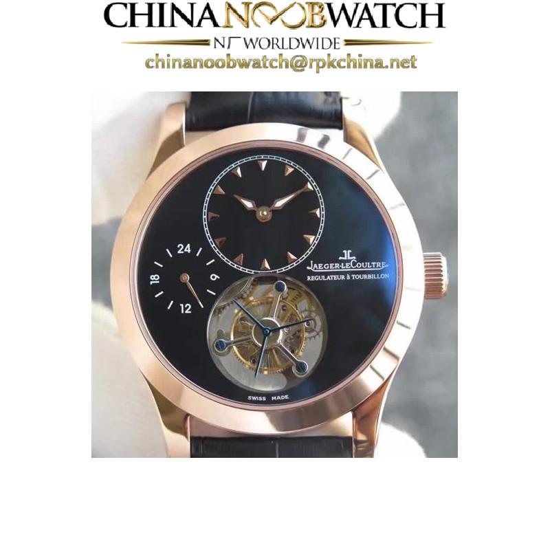 Replica Jaeger-LeCoultre Master Grande Tradition Tourbillon Rose Gold Black Dial Swiss Tourbillon