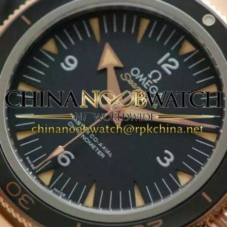 Replica Omega Seamaster 300 Stainless Steel & Rose Gold Black Dial Swiss 8400