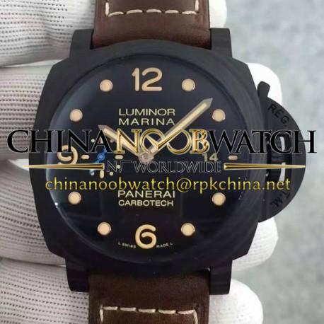 Replica Panerai Luminor Marina 1950 PAM 661 Carbotech Black Dial Swiss P9010