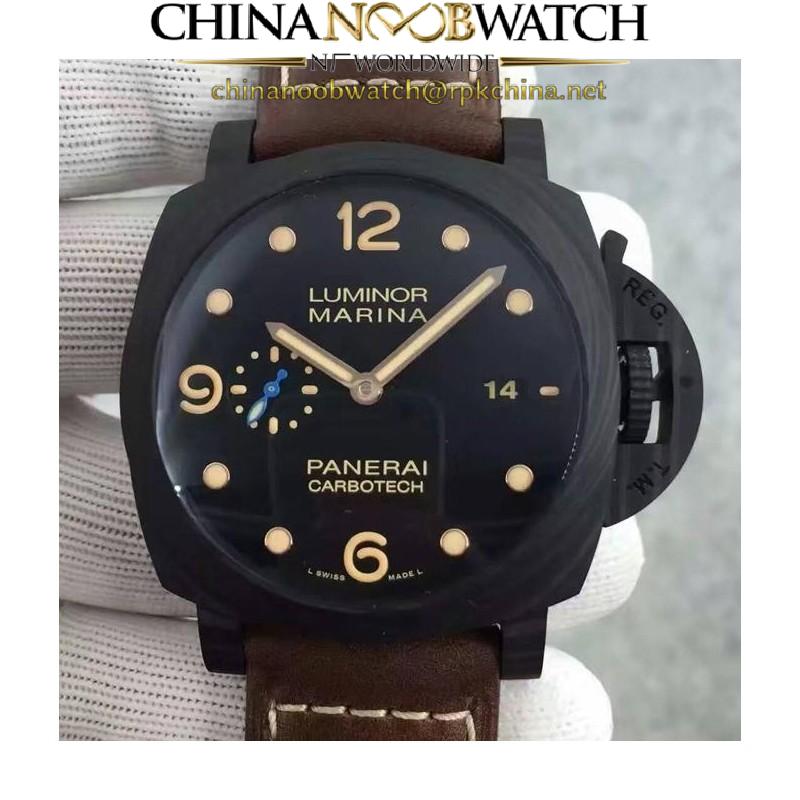 Replica Panerai Luminor Marina 1950 PAM 661 Carbotech Black Dial Swiss P9010