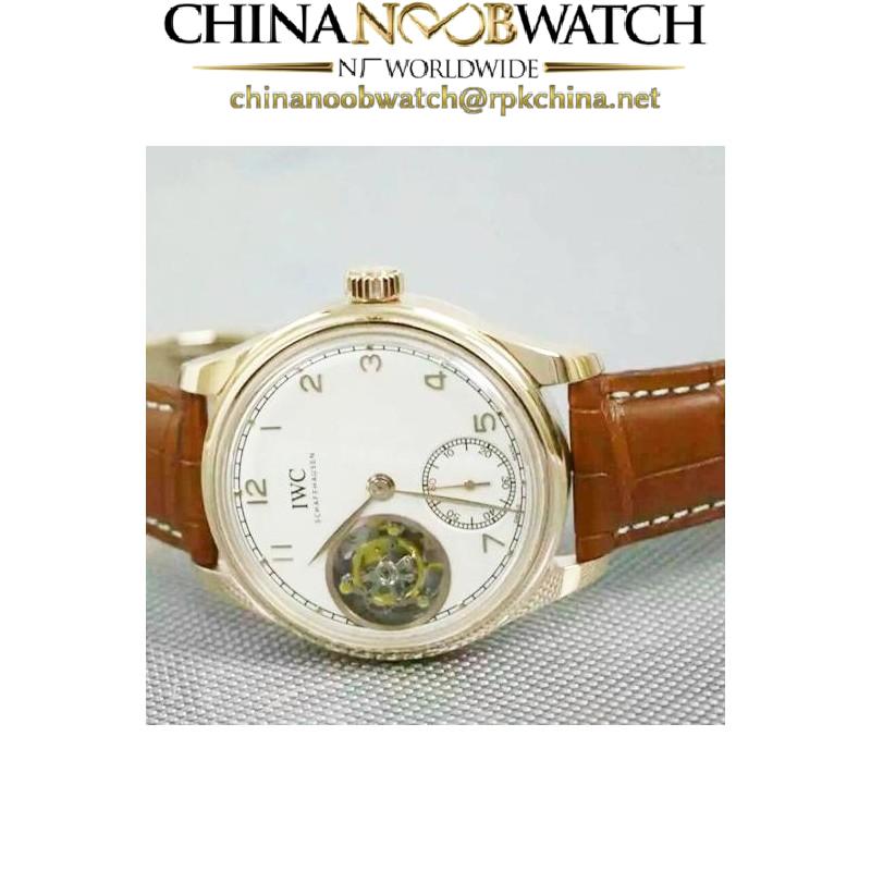 Replica IWC Portuguese Tourbillon IW546302 18K Rose Gold Plated White Dial Swiss IWC Tourbillon