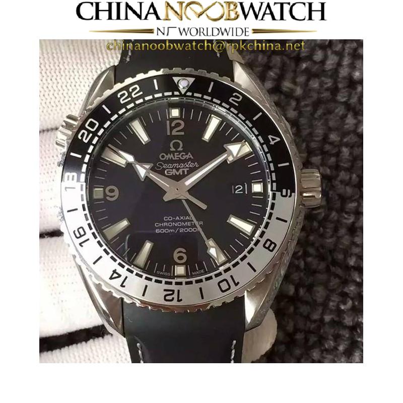 Replica Omega Seamaster Planet Ocean GMT Good Planet Foundation Stainless Steel Black Dial Swiss 8906