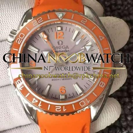 Replica Omega Seamaster Planet Ocean GMT World Premiers Stainless Steel Gray Dial Swiss 8615