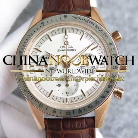 Replica Omega Speedmaster Moonwatch Limited Edition Rose Gold White Dial Swiss 1861