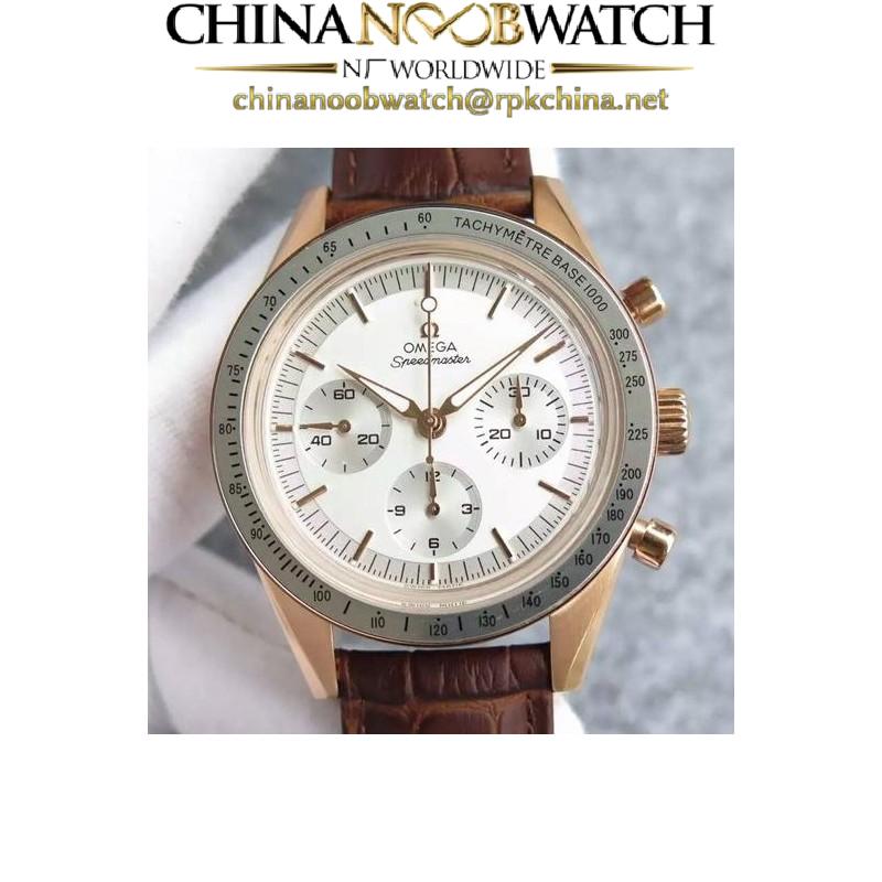 Replica Omega Speedmaster Moonwatch Limited Edition Rose Gold White Dial Swiss 1861