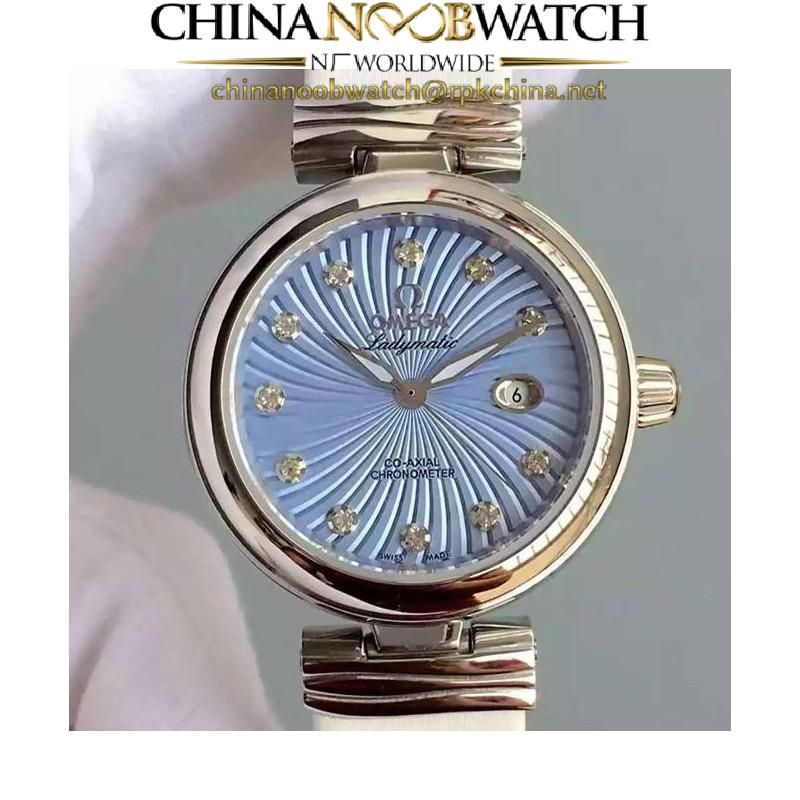 Replica Omega De Ville Ladymatic Stainless Steel Blue Dial Swiss 8520