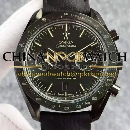 Replica Omega Speedmaster Moonwatch PVD Black Dial Swiss 9300