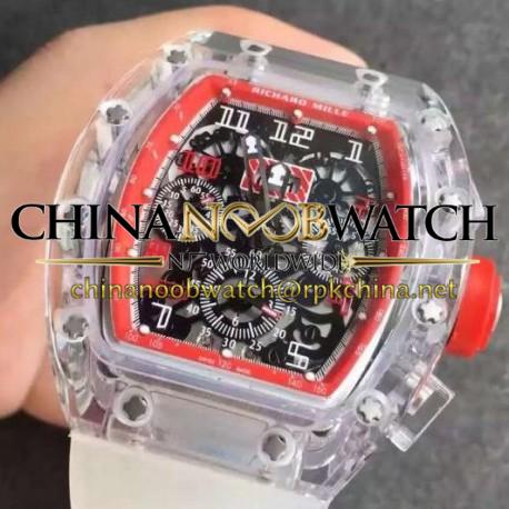 Replica Richard Mille RM011-FM Shappire Red & Skeleton Dial Swiss 7750