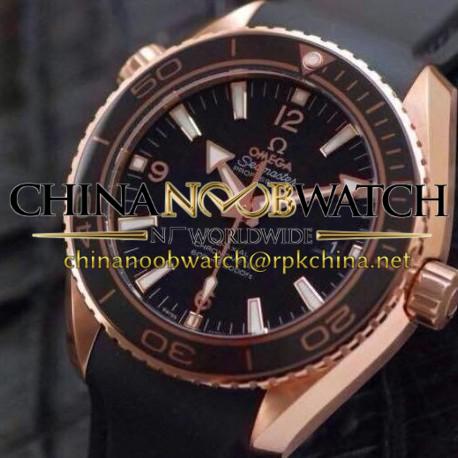 Replica Omega Planet Ocean Professional 42MM Rose Gold Black Dial Swiss 8501