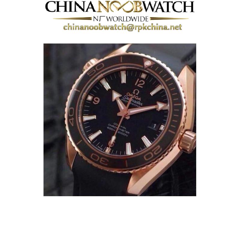 Replica Omega Planet Ocean Professional 42MM Rose Gold Black Dial Swiss 8501