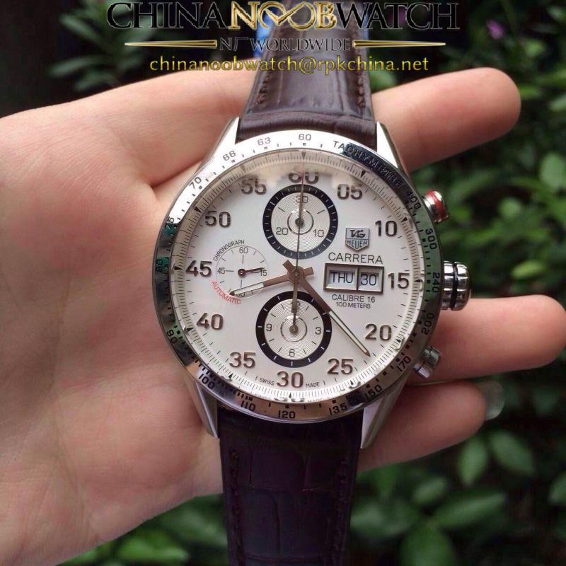 Replica Tag Heuer Carrera Calibre 16 CV2A11 Stainless Steel White Dial Swiss Calibre 16