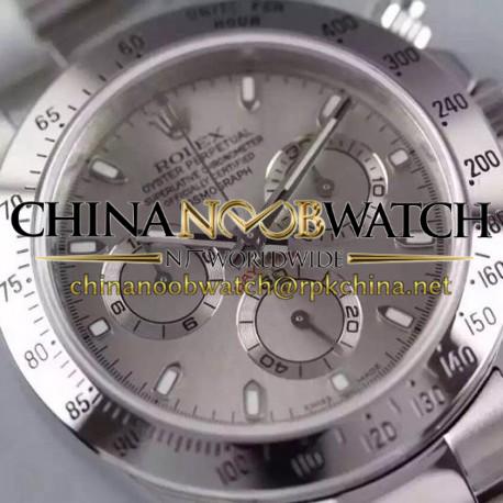 Replica Rolex Daytona Cosmograph 116520 JF Stainless Steel Anthracite Dial Swiss 7750 Run 6@SEC