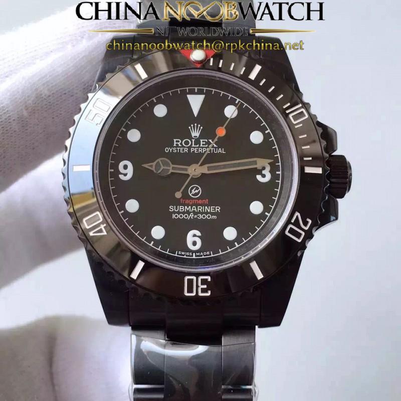 Replica Rolex Submariner 114060 Fragment JF PVD Black Dial Swiss 2836-2