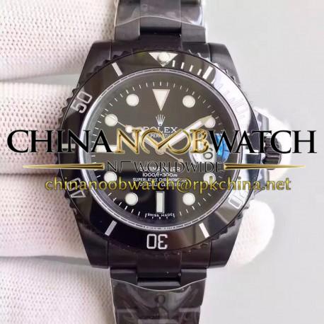 Replica Rolex Submariner Date 116610LN JF PVD Black Dial Swiss 2836-2