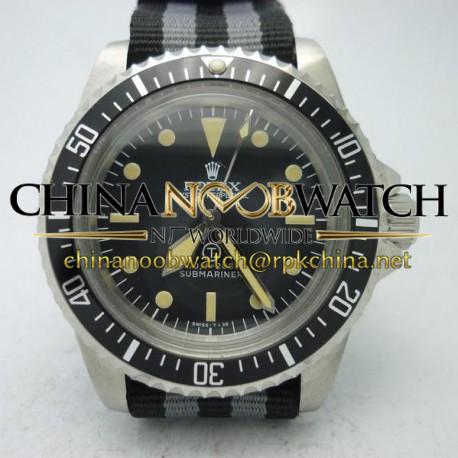 Replica Rolex Submariner T Military 5517 LF Stainless Steel Black Dial Swiss 2836-2