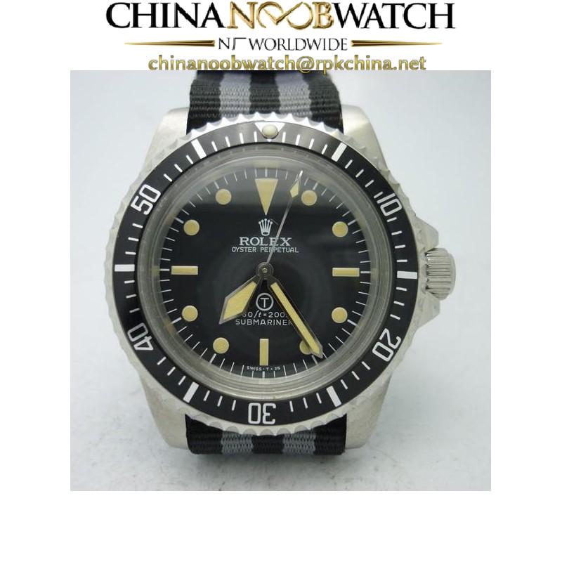 Replica Rolex Submariner T Military 5517 LF Stainless Steel Black Dial Swiss 2836-2