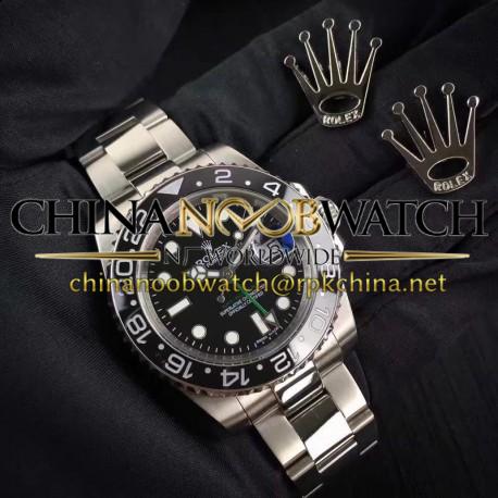 Replica Rolex GMT-Master II 116710LN UR Stainless Steel Black Dial Swiss 2836-2